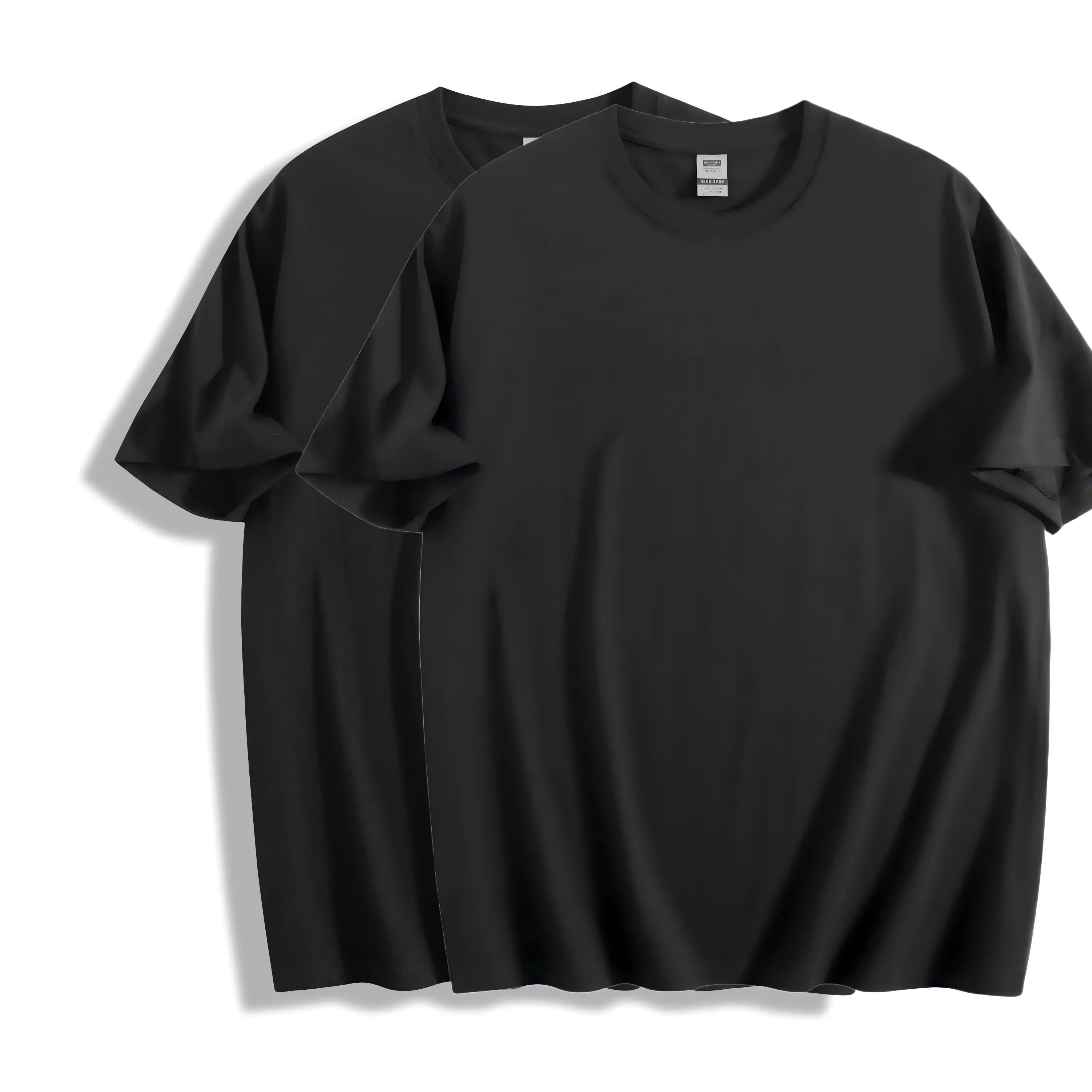Unisex 100% Pure Cotton Blank Oversized T-Shirt, Buy One Get One Free, Soft Plain Crew Neck Short Sleeve Basic Tee For Daily Summer Wear