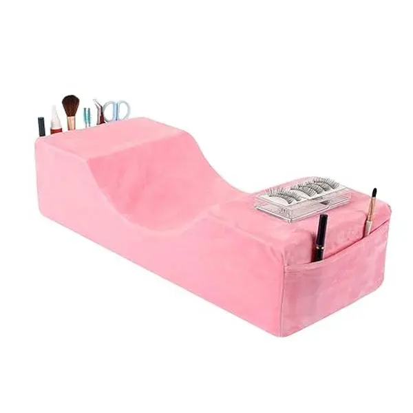 Beauty SleepPillow for Lash Extensions,U-Shaped Ergonomic Neck Support Cushion,Lash Pillow for Eyelash Extensions,Pink