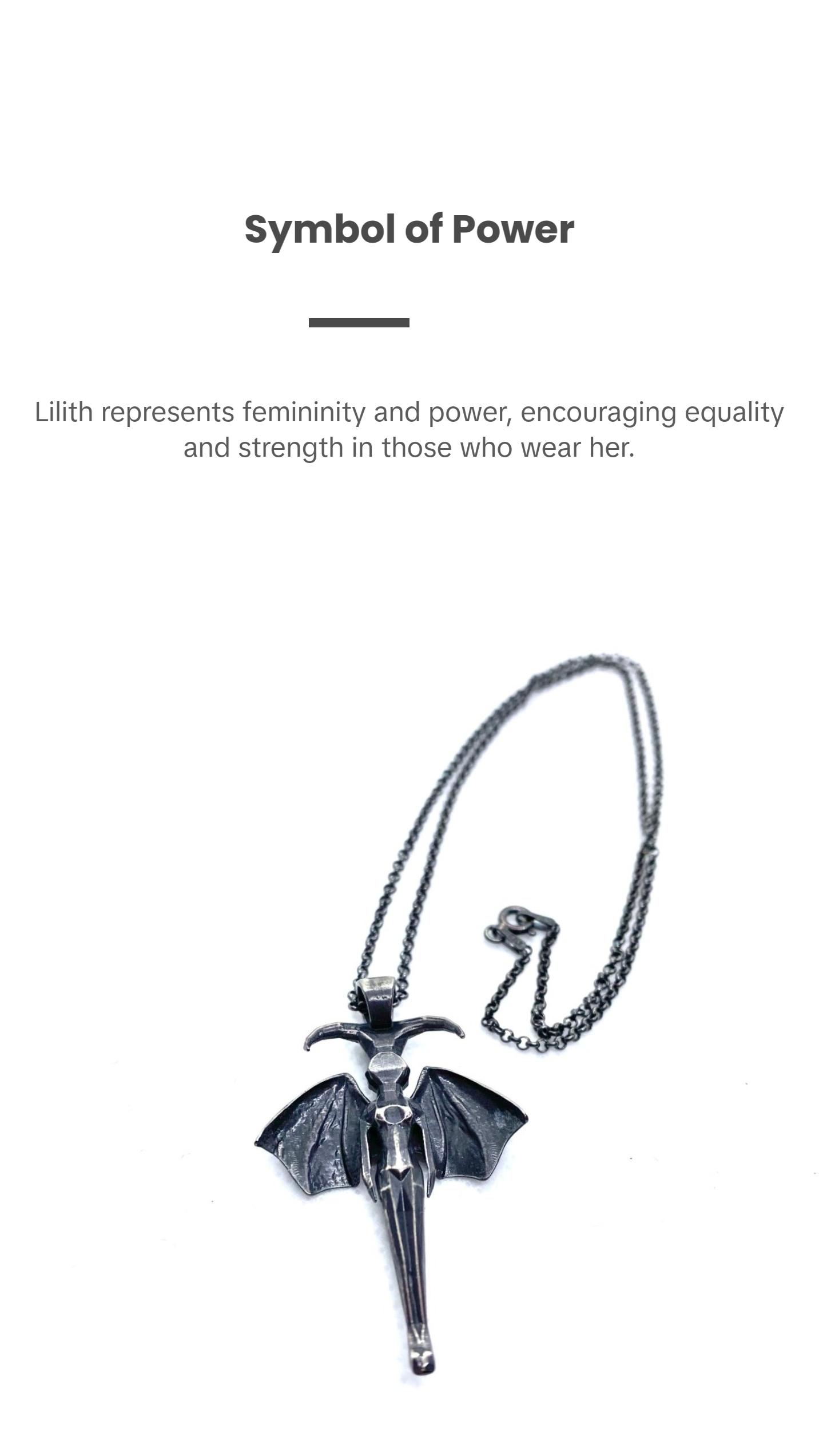 Lilith Witch Goddess Necklace