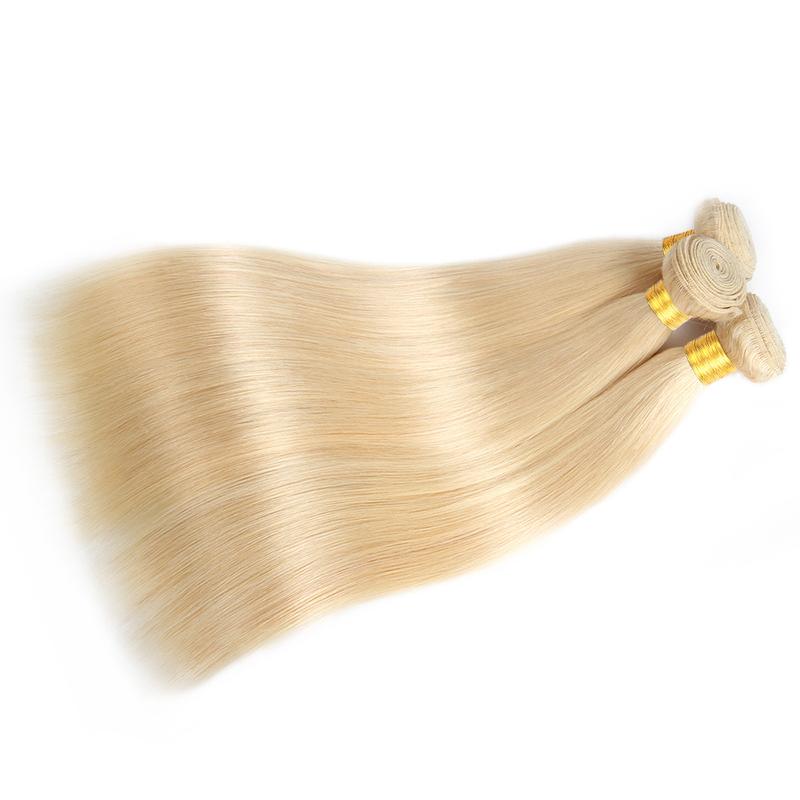 613 Blonde Human Hair Bundles Body Wave Brazilian Human Hair Bundles Straight Hair 3 Bundles