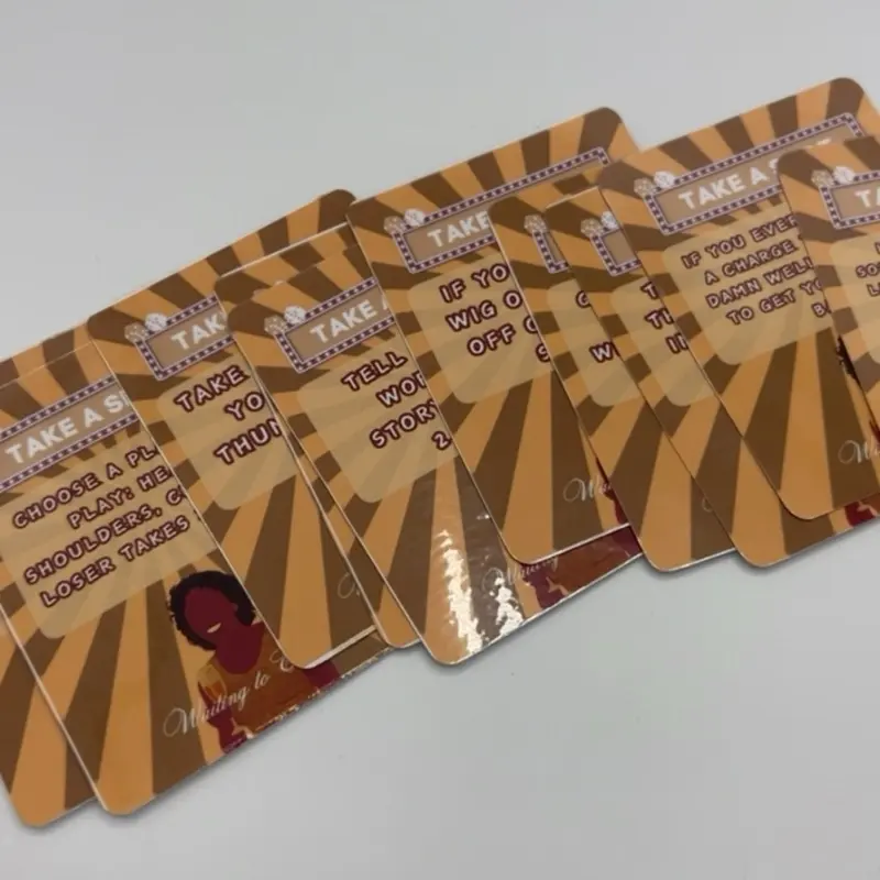 Take a shot card game