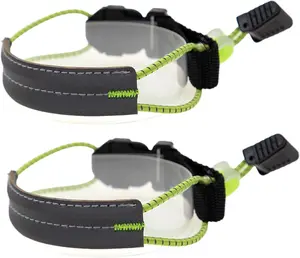 Reflective Ankle Straps for Cycling & Running,  Adjustable Elastic Leg Bands, High Visibility Night Safety Gear for Bike, Jogging, Walking & Outdoor Use