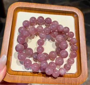 Natural DIY Crystal Bracelet Boutique Purple Pink Crystal Bracelet