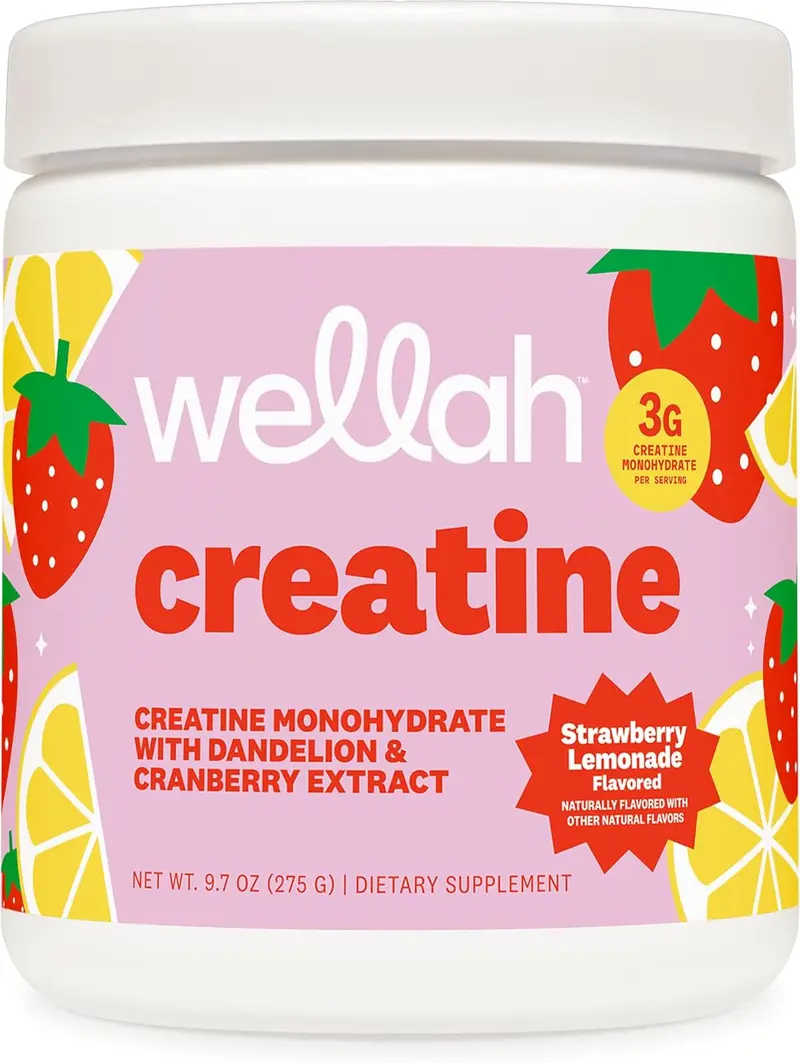 Creatine for Women - Creatine Monohydrate with Dandelion & Cranberry Extract (50 Servings, Strawberry Lemonade)