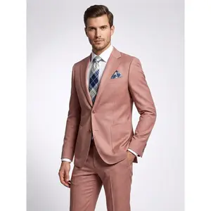 Salmon Bootcut Slim Fit Suit