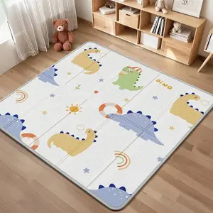 Foldable Baby Play Mat,Waterproof Playmats for Babies and Toddlers Kids, Safe Foam Playmat for Tummy Time, 50x50 Playpen