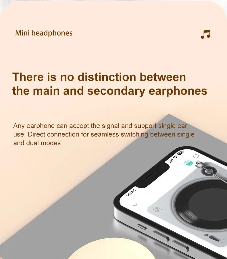 Mini Invisible Headphones Bluetooth 5.4 True Wireless In-Ear Earphones sport Audio Earbud  bluetooth wireless headphones noise cancelling headphones gamingheadset mini audi fono s