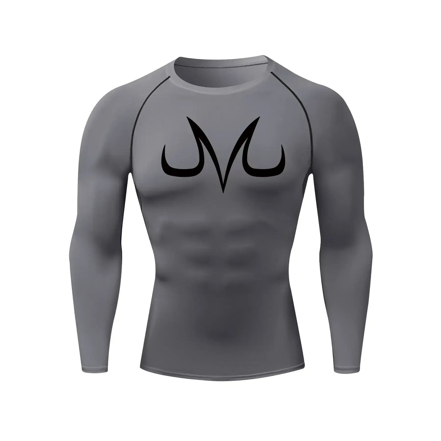 Men's Graphic Print Round Neck Raglan Sleeve Tee, Tight Casual Long Sleeve T-shirt for Spring & Fall, Men's Top for Daily Wear Men's Graphic Print Round Neck Raglan Sleeve Tee, Tight Casual Long Sleeve T-shirt for Spring & Fall, Men's Top for Daily Wear