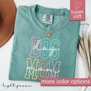 Comfort Colors Dog Mom Shirt, Gift For Dog Mom, Dog Gift For Mothers Day, Dog Mama Shirts, Dog Lover Shirt, New Dog Mom Shirt, Fur Mama
