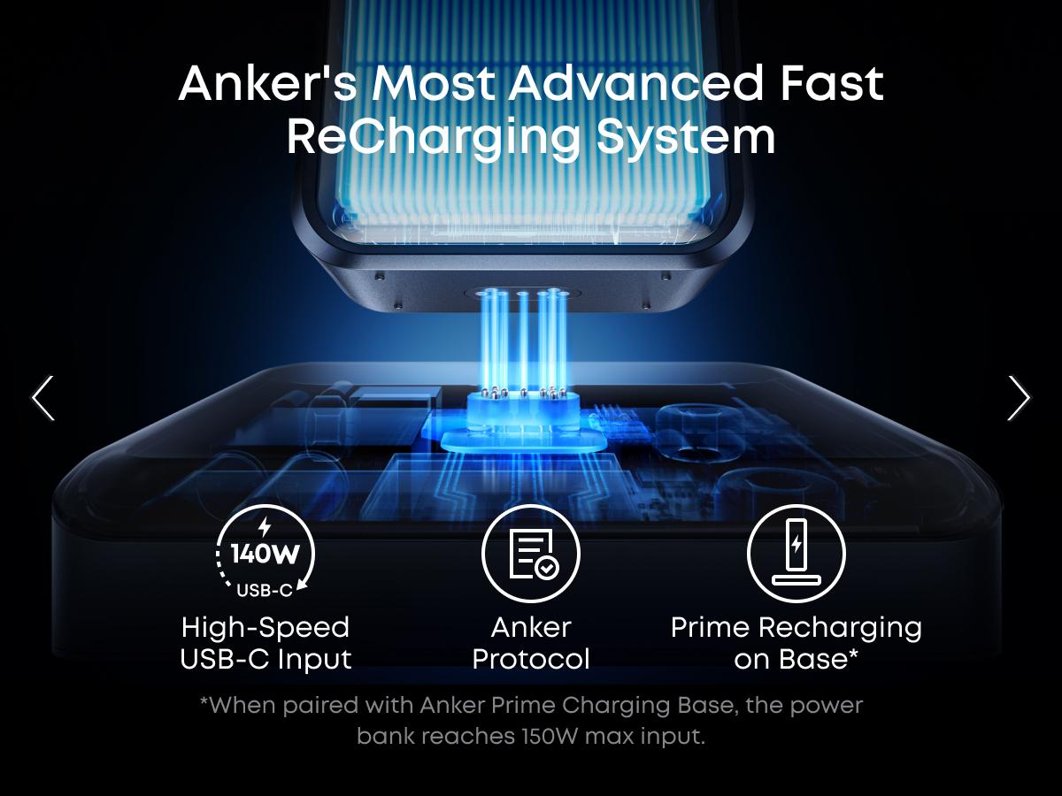 [Live Only] Anker Prime Power Bank, 26,250mAh 3-Port Portable Charger with 300W Max Output, Two-Way Charging, TSA-Approved, App Control, for MacBook, iPhone 17/16 Series, and More (Base Not Included)