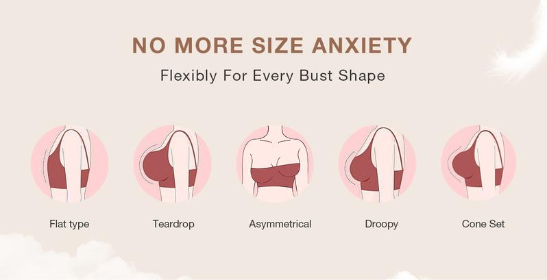 FeelinGirl WIRELESS Bra Women's Wireless Bra Stretch Comfort Bralettes No Underwire Unlined Seamless Sports Bra Fit Style Nylon Springtok