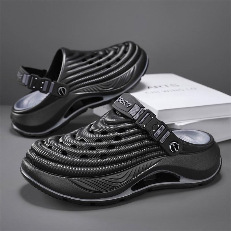 Ubetif Summer Women's Clogs Outdoor Thick Sole Non-Slip Odor Resistant Durable Quick Drying Soft Beach Sandals