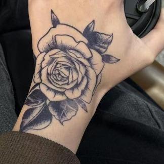 HAND BACK Cross herbal tattoo paste dark crow flower arm juice female male semi-permanent non-reflective waterproof durable Sticker Henna Organic temporary tattoos