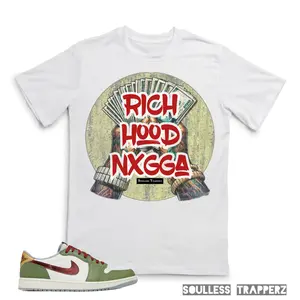“RICH HOOD NXGGA” Soulless Trapperz T-Shirt