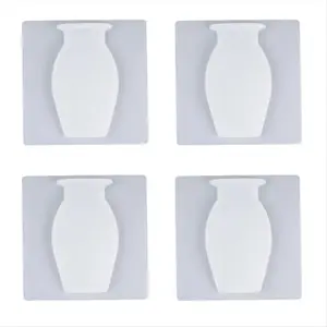 Magic Silicone Vase, Removable Silicone Vase, Suitable for Wall-Mounted Adhesive Vase in the Wall Entrance White