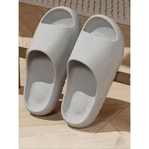 Men's Casual Solid Color Slides, Soft Comfortable Home Slippers, Non-slip Slippers for Indoor & Outdoor Wear, FlipflopGift