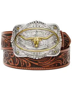 Cody James Men's Tooled Longhorn Buckle Belt - Blt242-20