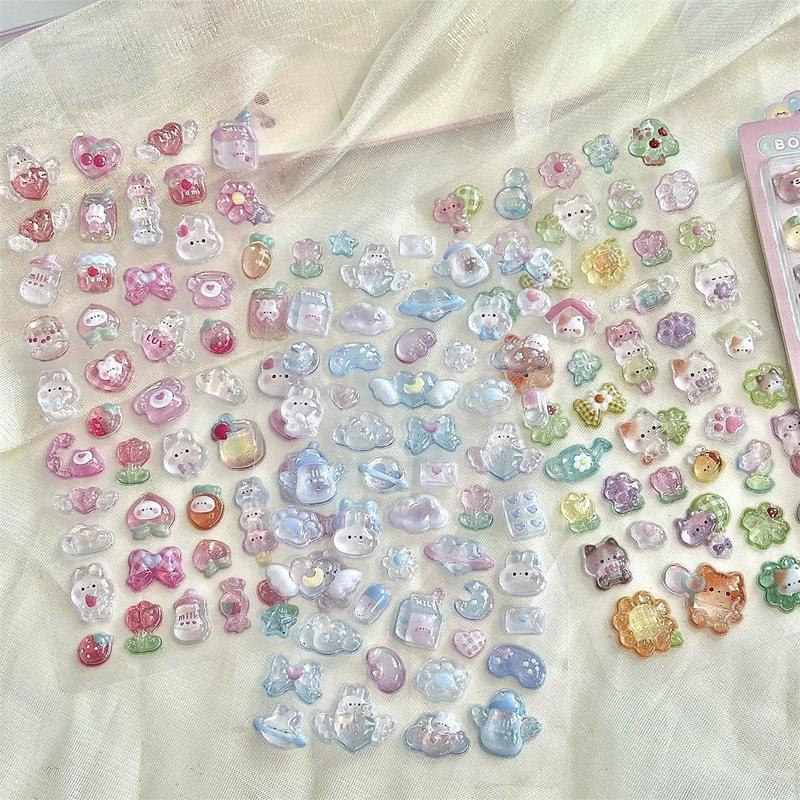 Stickers Selectable 3D Puffy Carton Animal Sticker Random Design Cute 3D Sticker Room Decor DIY Decorative Decal for Phone Case Water Cup Supplies Cellphone Smartphone Screen Protector Casing Cover Shockproof Protection Mini Protective Scrapbooks Fun Kids