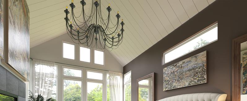 AMERLIFE Chenille Upholstered Sleigh Bed with Curved Headboard & Footboard, Deep Button Tufted, Wood Slats Support, No Box Spring Needed