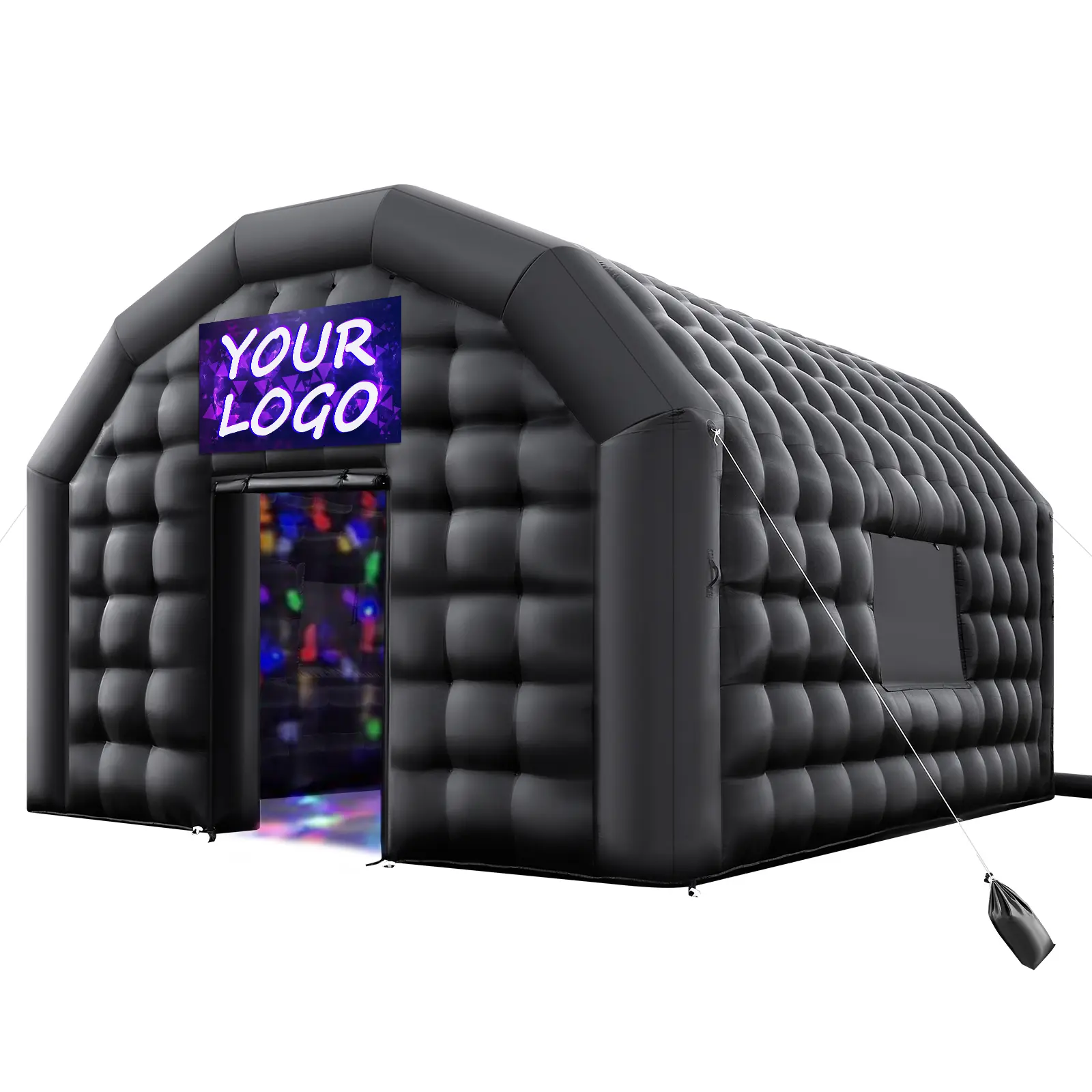 【SummerFinds】VEVOR Oxford Inflatable Nightclub Tent (Ages 12+), 16.4x13.1x12.5ft 215 Sq Ft, 680W Blower for Fast Inflation, Sandbags for Stable Setup, 2 Windows, Ventilated with User-Friendly Features for Birthday, Wedding Events, Large Size