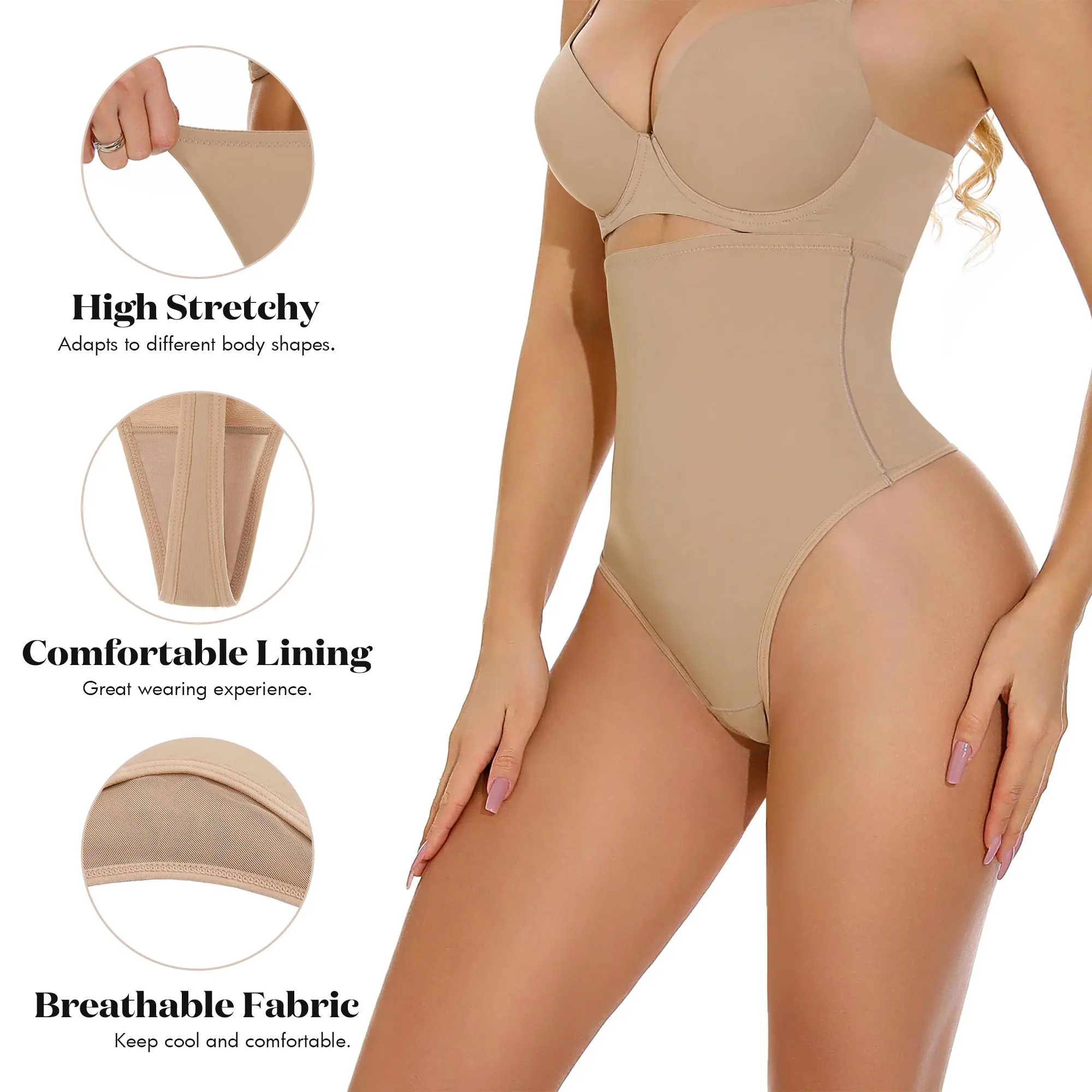 XEY Body Shaper Panty - High Waisted Invisible Shapewear | Tummy Control Magic Panty,clothes for back to school,first day of school outfits