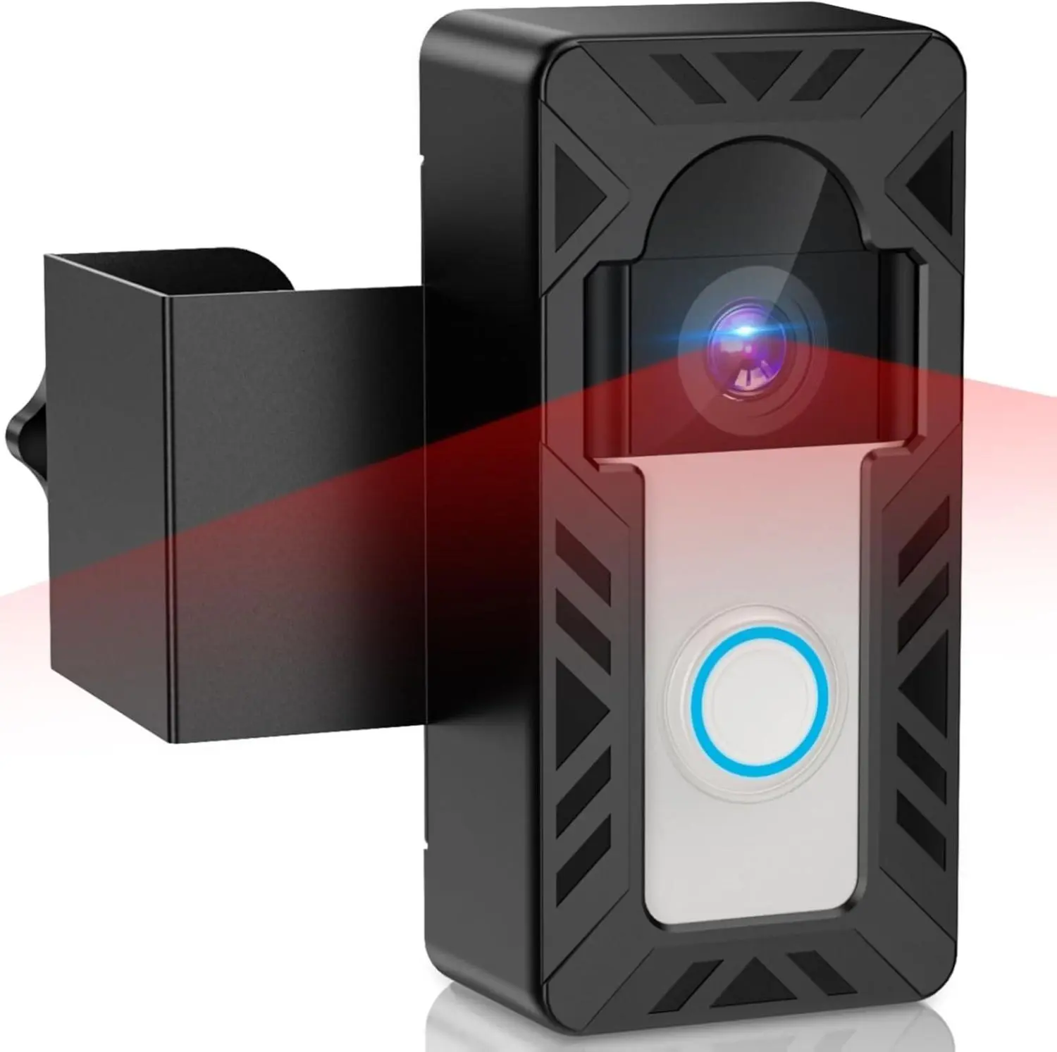Ring Doorbell Mount, Anti-Theft Video Doorbell Mount for Ring/Blink Camera Doorbell, Adjustable Camera Mount Bracket Accessories