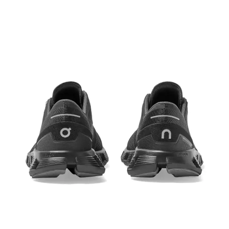 All Season Lightweight Perforated Knit Mesh Hollow Platform Running Sneakers, Ultra Soft Foam Cushion Multi Segment Hollow Thick Midsole, All Black Minimal Tone Anti Slip Rubber Outsole