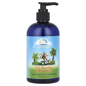 Rainbow Research Kid's Shampoo & Body Wash, Ages 2 and Up, Goin' Coconuts, 12 fl oz (360 ml)