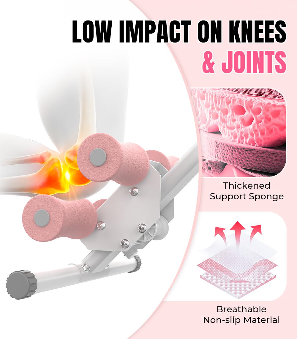 RELIFE REBUILD YOUR LIFE Adjustable Ab Machine Foldable Ab Trainer Equipment for Abs, Waist, Arms & Legs | Home Gym Beginner-Friendly Waist Trainer