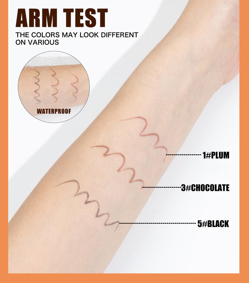 Waterproof Eyeliner Pencil - Long-lasting, Sweat-proof, Smudge-proof & Transfer-resistant - Cream Mousse Texture - Intensifies Eye Color - Doesn't Easily Flake or Clump