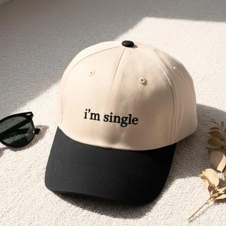 I'm Single Embroidered Trucker Cap, Funny Humor Hat
