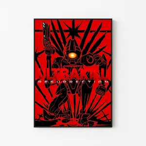 [Gaming Collection - Sale Up To 40%] [Unframe] Ultrakill Resurrection Robot Poster, Futuristic Combat Wall Art, Sci-Fi Action Artwork, Gaming Room Decor, FPS Fan Gift