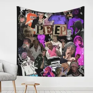 Tapestry Decor Keookpu Lils Music Peeps Tapestries Music Album Tapestry Wall Hanging Flag Party Room Decor Dorm Backdrop Wall Art Aesthetic Home Decor Fans