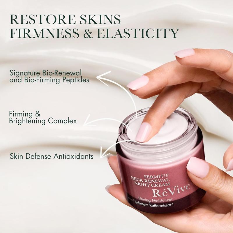 RéVive Fermitif Neck Renewal Night Cream / Firming Moisturizer - Firms & Lifts Skin On the Neck and Décolletage - Enriched with Signature Bio-Renewal & Bio-Firming Peptides (75 ml/2.5 oz)