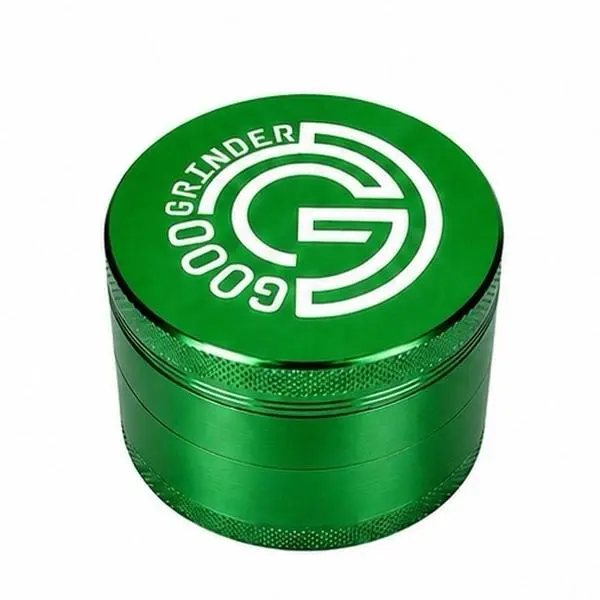 Green Grinder, Good Grinder, High Quality, Manual Hand Grinder, Anodized Aluminum, Diamond Teeth, 1.5 Inch 40mm, 2 Inch 50mm, 2.5 Inch 63mm Sizes, 4 Part Grinder, 4 Chamber Grinder, Metal Grinder, Coffee Bean Grinder, Spice, Seasoning, Dry Ingredients