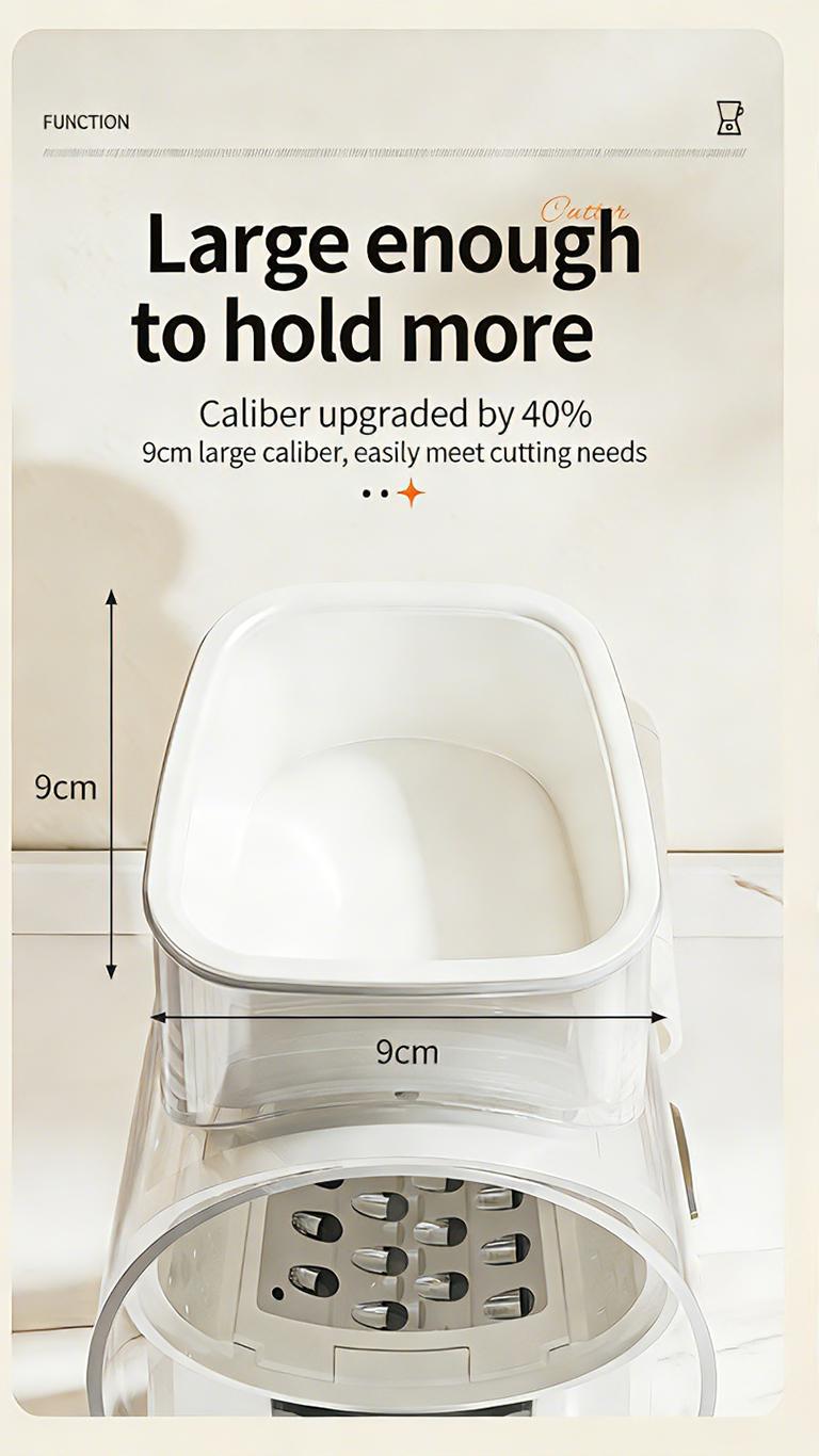 Hiatuses Effortless Meal Prep Pro  5-Blade Vegetable Chopper with Strong Suction Base & Built-In Storage. Chop, Slice, Dice for Salads, Stir-Fry in Seconds Vegetable Chopper with 5 Blades Strong Suction Cup Base  Stir-Fries Coleslaw Meal Prepping