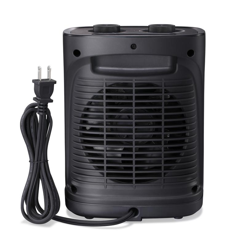 R.W.FLAME Small Space Heater for Indoor Use, Electric Ceramic Space Heater, Portable Heaters Fan for Office and Bedroom with Adjustable Thermostat ETL Listed,1500W