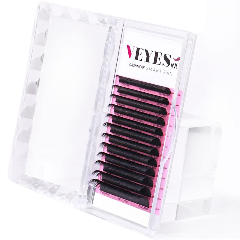 VEYELASH Cashmere Smart Self Fanning Eyelash Extensions Textured Lashes for Professional use