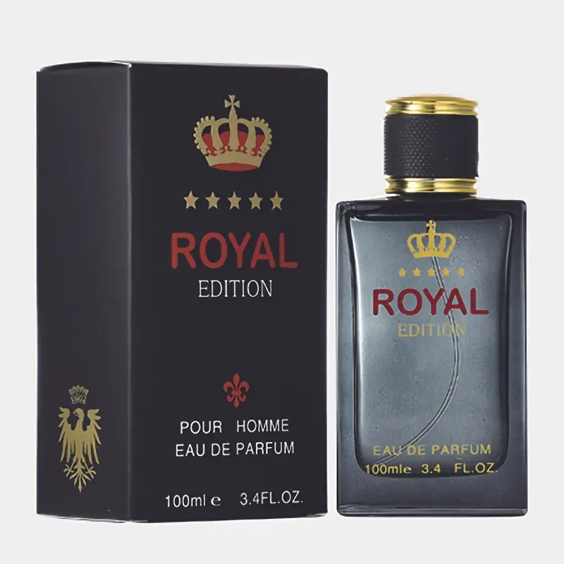 Royal Edition Eau De Parfum for Men, 100ml EDP, Long-Lasting Fresh and Sophisticated Fragrance for Dating & Daily Wear, Long Lasting Perfumes, Daily Use Fragrance, 3 To 3.9 Fl Oz, Perfume Bottle Men's Fragrance