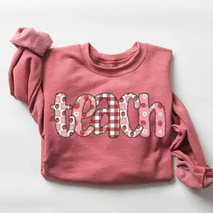 [Sale up to 70%] Strawberry Teach Sweatshirt/shirt, Cute Teacher Sweatshirt, Teacher Appreciation Gift, Back To School, Elementary Teacher Shirt, Team Teacher Gift
