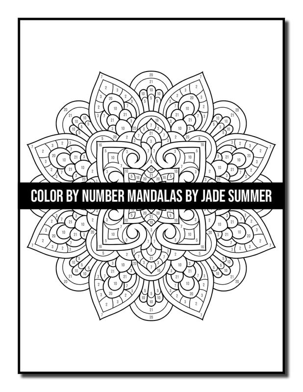 Color by Number Mandalas: An Adult Coloring Book with Fun, Easy, and Relaxing Coloring Pages (Color by Number Coloring Books)