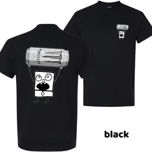 Doodlebob Monster T-Shirt Funny Drinking Shirt Meme Graphic Tee 220G Cotton S-3XL Unisex Premium Quality Menswear Tops Casual Cotton Unisex Breathable Classic Relaxed Fit Ribbed Sleeve Tshirt