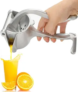 Hand Juicer Squeezer - Aluminum Manual Press Juicer with Ergonomic Grip for Efficient Juice Extraction of Pomegranates Citrus & More, Durable Compact Easy to Use & Clean Manual Citrus Juicer Fruit Squeezer