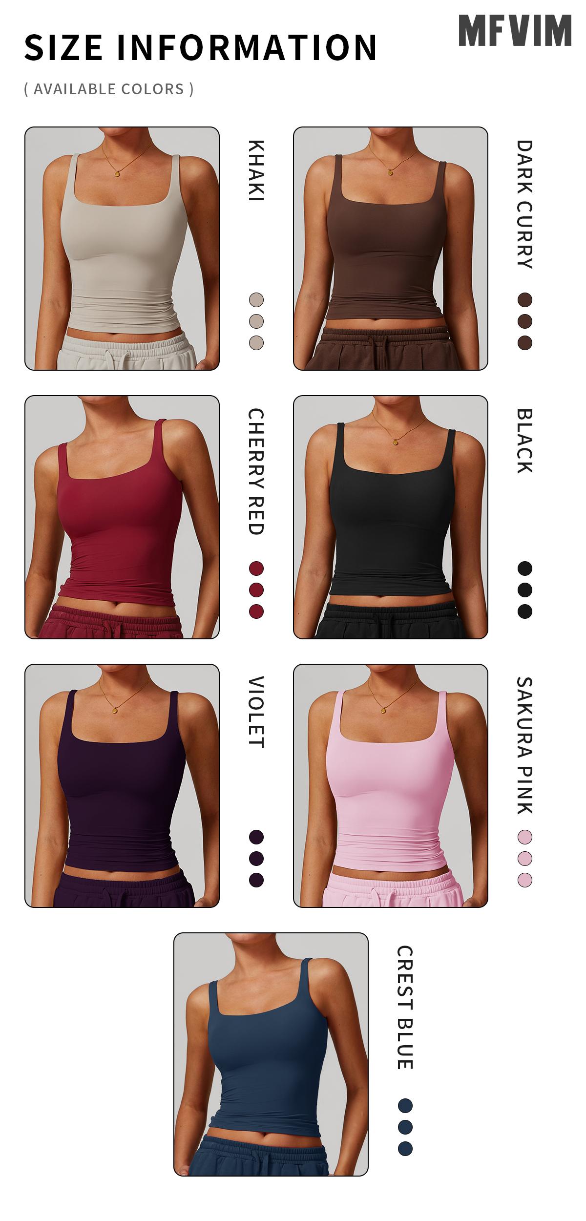 MFVIM Women's Solid Color Sports Tank Top High Performance Activewear with Tummy Slimming Design Breathable Sleeveless for Yoga Gym Workouts All Seasons Suitable for Women's Sportswear Day Gift Athletic Shirts Athletic Style Gymswear workout tops SpringSt