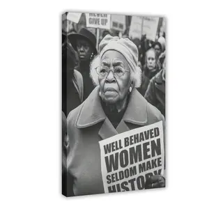 A Feminist Art Print Wellbehaved Women Rarely Make History Posters Art Decoinspired Feminist Wall Art Ink Media Longitudinal Portraits And Female Power Smashing Patriarchal Decorations