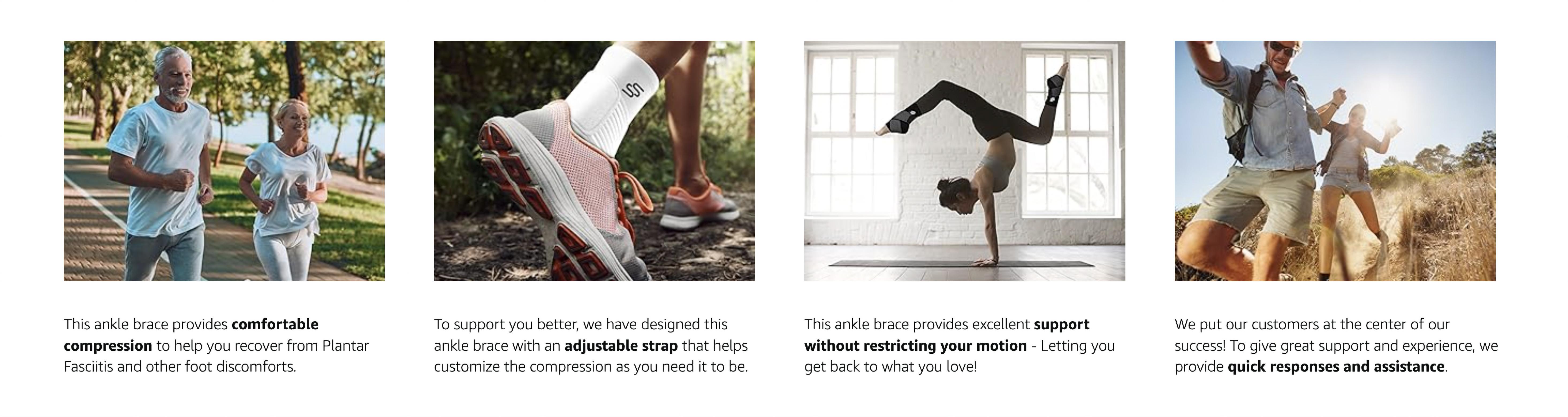 Ankle Brace for Pain Relief | Stops Sprain Pain Fast • Stabilizes Weak Ankles • Plantar Fasciitis & Achilles Support Ankle Brace for Pain Relief | Stops Sprain Pain Fast • Stabilizes Weak Ankles • Plantar Fasciitis & Achilles Support