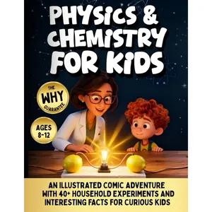 Physics And Chemistry For Kids: An Illustrated Comic Adventure with 40+ Household Experiments and Interesting Facts for Curious Kids Ages 8-12 Paperback – October 15, 2025