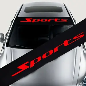 SPORT Sports Front & Rear Gear Stickers Letter Reflective Sunshade & Windshield Stickers for Enhanced Vehicle Aesthetics