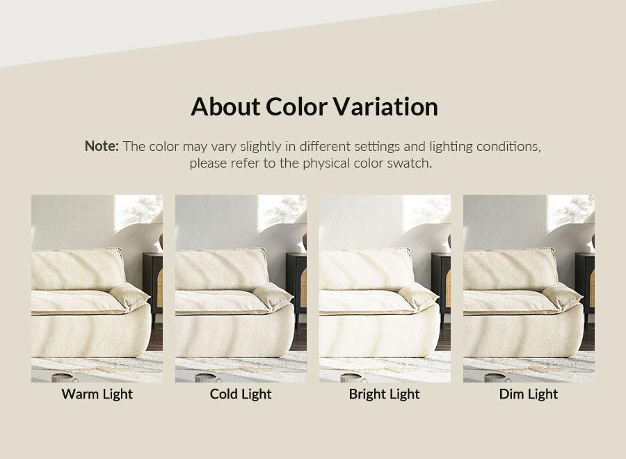 Hulala Anorea Effortless Mobility and Boneless Sofa, Modern Design with Elegant Details, Comfortable All-Foam Construction, Compressed Packaging