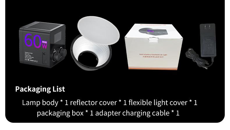 2026 Upgraded Handheld Photography Light, Camera Fill Light, 2500K-6500K Adjustable Color Temperature, 13400mAh Fast Charging, Suitable for Vlogging, Portrait Photography, Filming, Studio Use, Live Streaming, and Makeup (Black | Standard RGB)